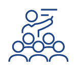 Icon of someone teaching
