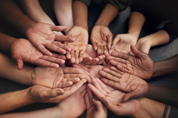 Hands in a circle