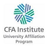 CFA Institute University Affiliation Program Logo