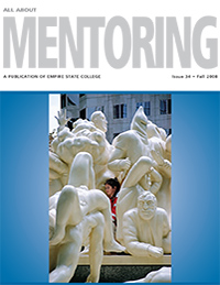 child standing in the midst of outdoor statues
cover of Issue 34, All About Mentoring, Fall 2008