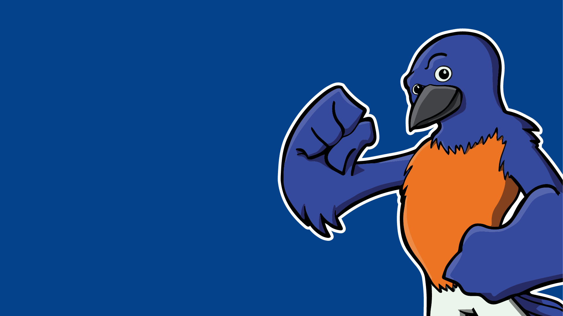 Teams background with Blue off to the right side